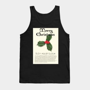 Holly Genus Christmas Card Tank Top